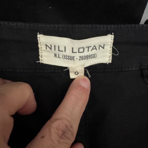 Nili Lotan N.L. Issue Black Jogger Pants Size 0 - 28" Waist, 27" Inseam - Zipper - Picture 6 of 11